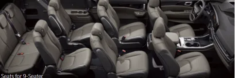 Kia Carnival private family tour van passenger seating interior
