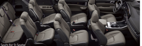 Kia Carnival private tour vehicle interior