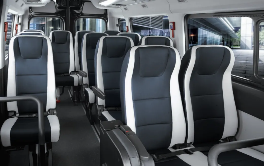 Hyundai Solati private tour minibus interior with individual passenger seats